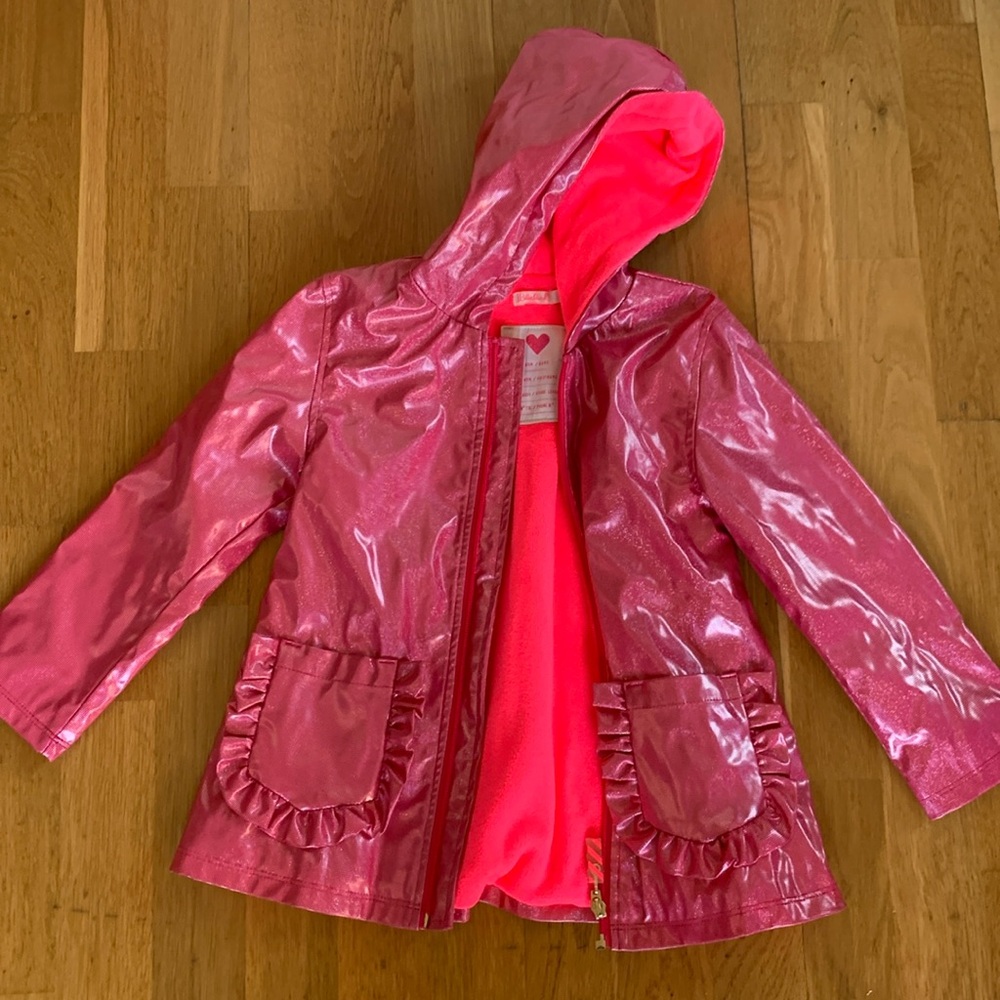 Billieblush girls rain jacket. Size 5.